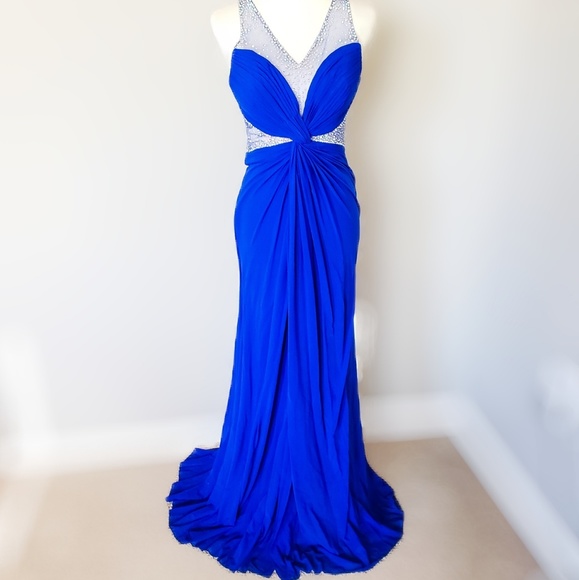 Let's Dresses & Skirts - Formal Beaded Dress Gown Special Event